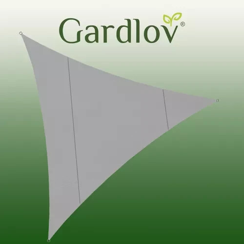 Тент-парус треугольник теневой 4х4х4 м Gardlov, навес от дождя и солнца, Серый (23141) - фото 2 - id-p2151899338
