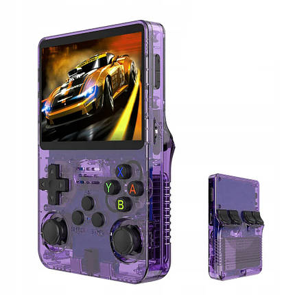 Портативна ігрова ретро консоль R36S Linux 32+64 Gb 15000 ігор Purple, фото 1