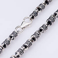 Серебряная цепочка Фантазийное плетение (5мм) 18461 Оникс 65 GL, код: 6736414