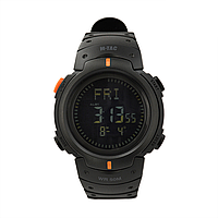 M-Tac часы тактические с компасом Black, армейские часы черные, военные часы многофункциональные тактические