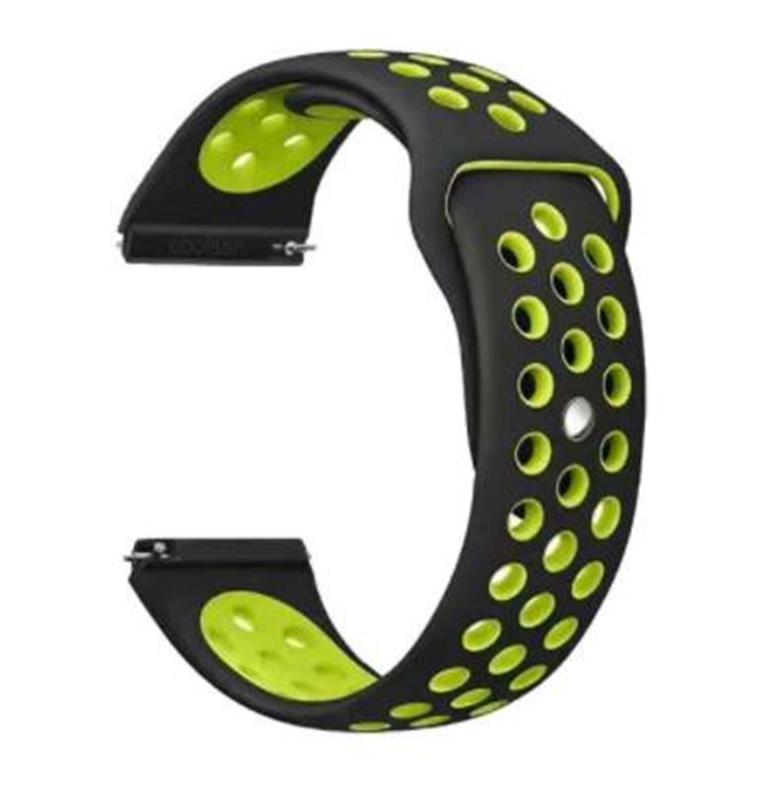 Ремінець BeCover Nike Style для Amazfit Stratos 1/2/2S/3/GTR 2/GTR 47mm/GTR Lite 47mm/Nexo/Pace Black-Yellow Dshop