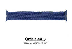 Ремінець Armorstandart Braided Solo Loop для Apple Watch 38mm/40mm/41mm Atlantic Blue Size 2 (120 mm) Dshop