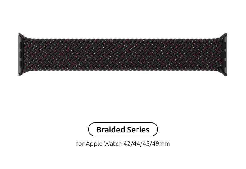 Ремінець Armorstandart Braided Solo Loop для Apple Watch 42mm/44mm/45mm/49mm Black Unity Size 6 (148 mm) Dshop