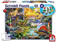 Schleich Динозаври пазл 60 елементів набір з фігурками (7380712)