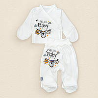 Комплект для новорожденного распашонка Dexters ползунки hello baby 62 см молочный (1315794685 BS, код: 8329886