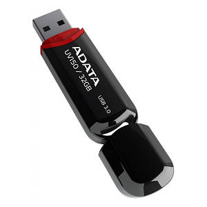 Флеш память ADATA AUV150-32G-RBK Black 32 GB USB 3.0