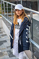 Подростковая куртка парка на девочку длинная теплая 128-134