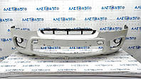 Бампер передний голый BMW X5 E70 11-13 M sport, рест, под парктроники, белый, царапины, примят