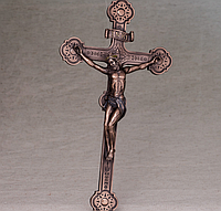 Крест настенный с креплением Veronese Распятие 38х20 см 76435 бронзовое покрытие Хороший выбор товаров
