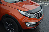 Дефлектор капота (EuroCap) для Kia Sportage 2010-2015 рр, фото 7