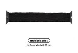 Ремінець Armorstandart Braided Solo Loop для Apple Watch 42mm/44mm/45mm/49mm Charcoal Size 6 (148 mm) Dshop