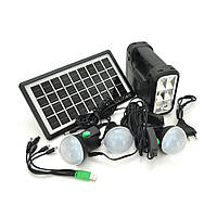 Переносний ліхтар 8017A+Solar, Power bank 10000 mAh, 1 режим, MP3 плеєр, USB-вихід, 3 лампочки, Box