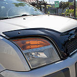 Дефлектор капота (Eurocap) для Ford Fusion 2002-2009 рр, фото 3
