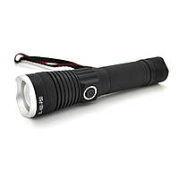 Ліхтар ручний BAILONG BL-A92-P50, 1LED P50, 10 W, 3 режими, ZOOM, 18650 немає в комплекті, Black, IP44,