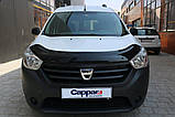 Дефлектор капоту (EuroCap) для Dacia Lodgy 2012-2022 рр, фото 5