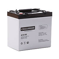 Акумуляторна батарея CHALLENGER А12-55, 12 V 55 Ah (229х138х235), Q1, (VRLA AGM)