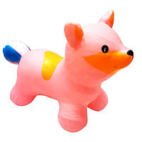 Игрушка-прыгун "Лисица" надувная 8х31х20 см Bambi Розовый (2000002415725)