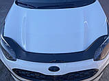 Дефлектор капоту (EuroCap) для Kia Sportage 2015-2021 рр, фото 5