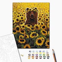 Картина по номерам Brushme Солнечный медведь © Люсия Хеффрнан BS53474 набор для росписи по цифрам