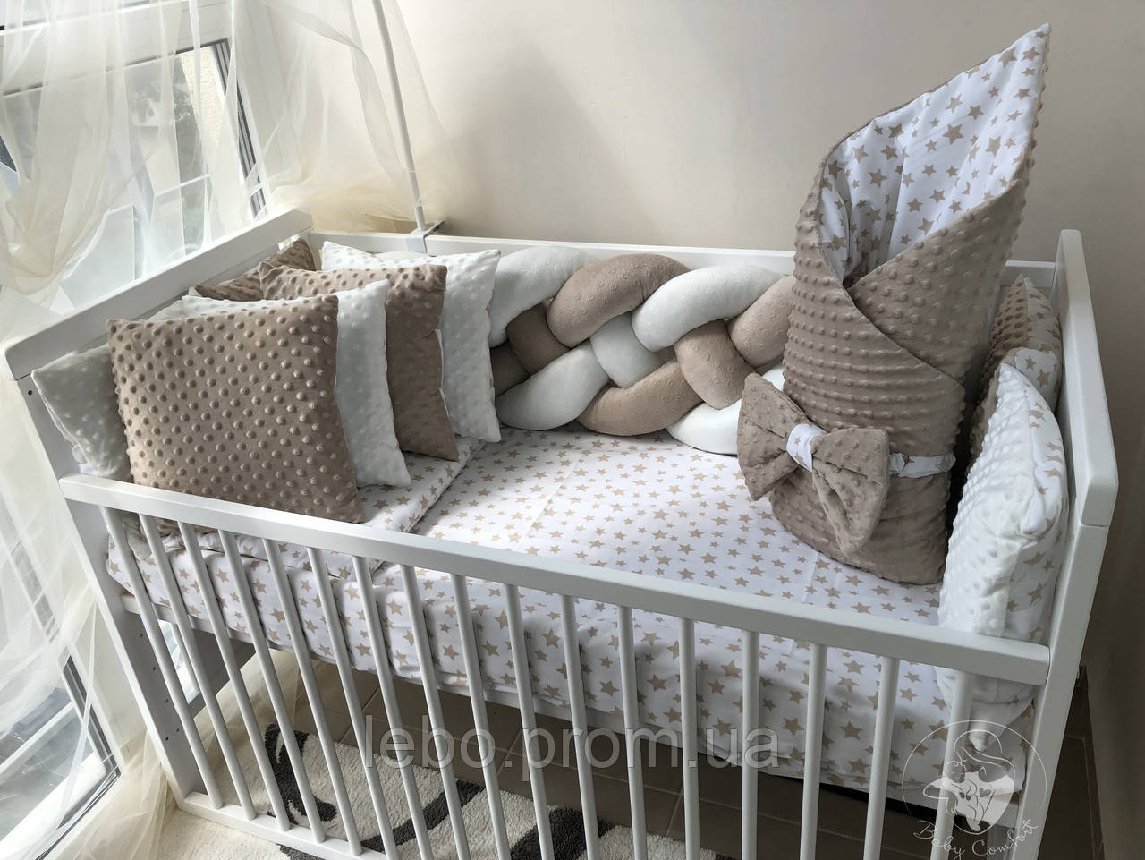 Комплект постельного белья Baby Comfort Elegance коричневый - фото 1 - id-p2152000368