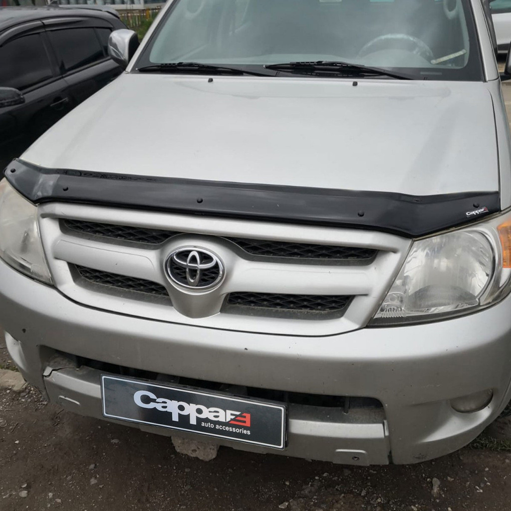 Дефлектор капота 2006-2011 (EuroCap) для Toyota Hilux рр, фото 1