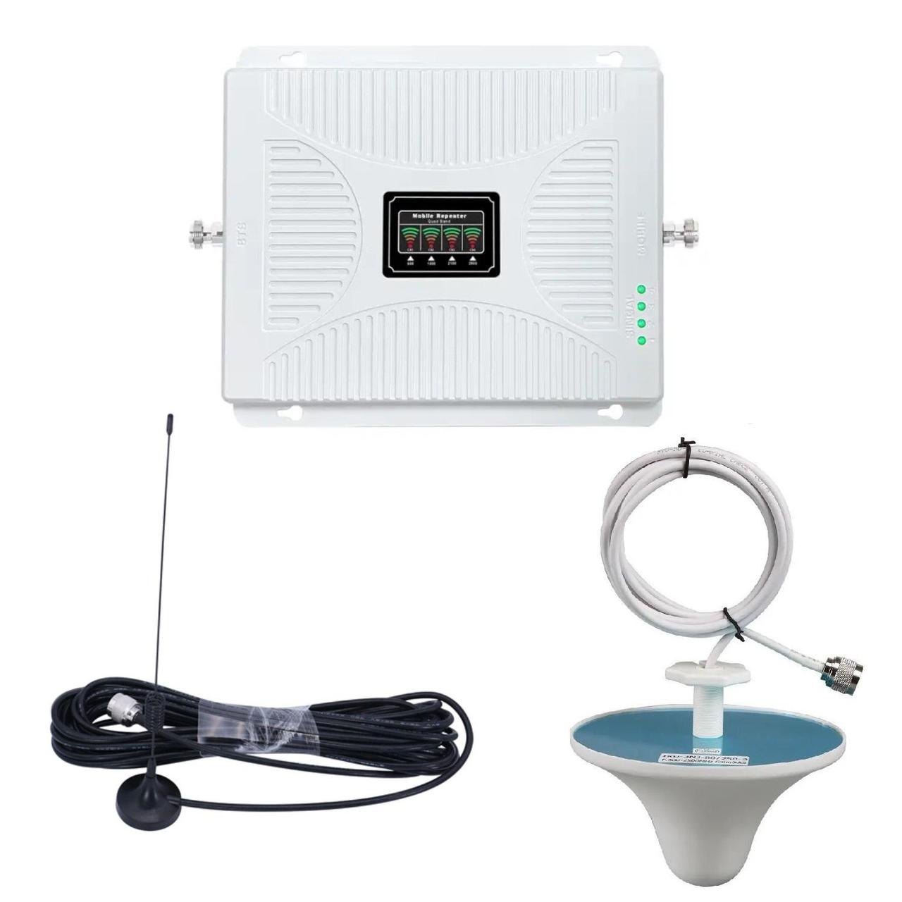 Репітер підсилювач мобільного зв'язку і інтернету SS11-GDWL 2G 3G 4G LTE 900 1800 2100 2600 МГц (всеспрямована/3 дБі), фото 1