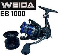 Катушка Weida EB 1000 (5+1 BB 5.2:1) спиннинговая c дополнительной шпулей