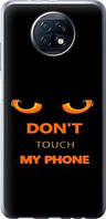Чехол на Xiaomi Redmi Note 9T Don't touch the phone из силикона FCh_0021877