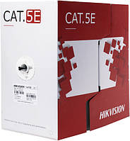 Кабель витая пара Hikvision DS-1LN5EO-UU E CAT 5E бухта 305м черный MN, код: 7398527