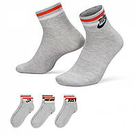 Носки Nike Everyday Essential Ankle 3 Pairs Grey, оригинал. Доставка от 14 дней