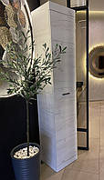 Шкаф-пенал с полками на кухню или в спальню 40 см ширина, для вещей (40*38*205) см Соната, Дуб Крафт белый