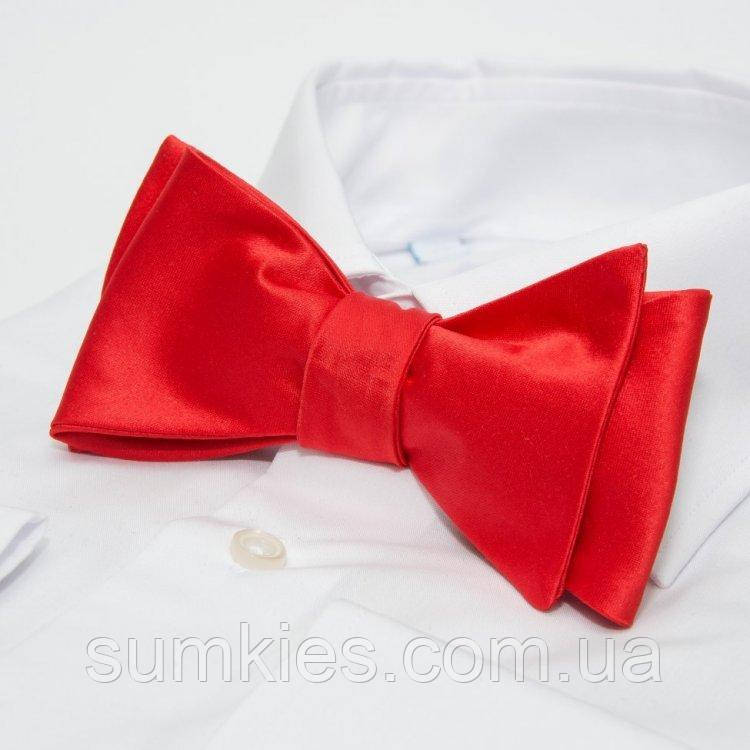 Краватка-метелик 11 см Handmade Червона (2000000304625)