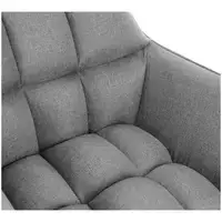 Мягкий стул - до 150 кг - сиденье 40 x 38,5 см - серый