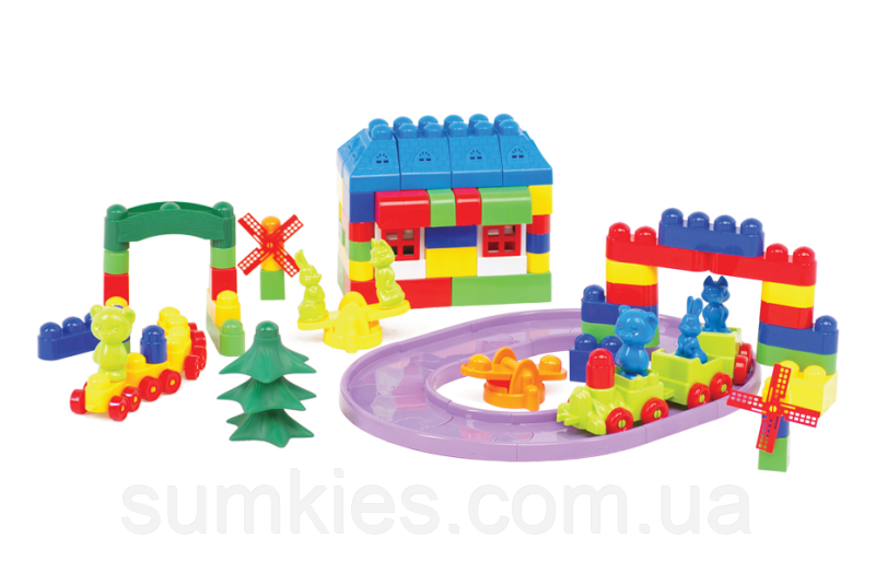 Дитячий конструктор "Майстер Блок" 135 деталей Colorplast Різнобарвний (2000002009467)