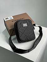 Burberry Black Quilted Canvas Paddy Crossbody Bag KI77095