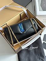 Yves Saint Laurent Calypso In Plunged Lambskin Black KI99174
