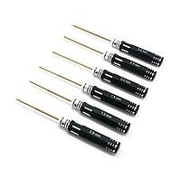 Викрутки шестигранні з титановим покриттям для радіокерованих моделей набір 6 шт