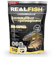 Прикормка Real Fish Линь-Карась Творог 1кг RF-918 BS, код: 7414554