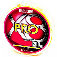 Шнур Duel Hardcore X8 PRO 200м 0.15мм 7.0кг 0.8 (2128541 H3883-Y) BS, код: 7715963