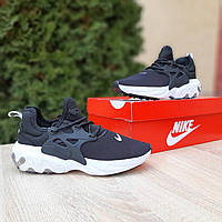 Nike React PRESTO чорні на білій 37 кроссовки и кеды высокое качество Размер 41