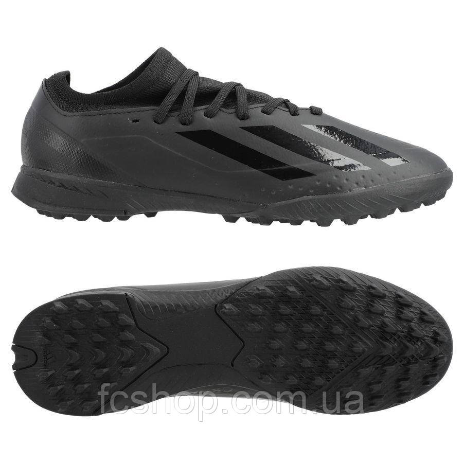 Дитячі сороконіжки adidas X Crazyfast.3 TF Junior IE1570, Чорний, Розмір (EU) — 37 1/3
