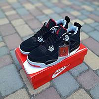 Air Jordan 4 Retro PSG Paris Saint Germain Чорні з червоним 43 кроссовки и кеды высокое качество Размер 43