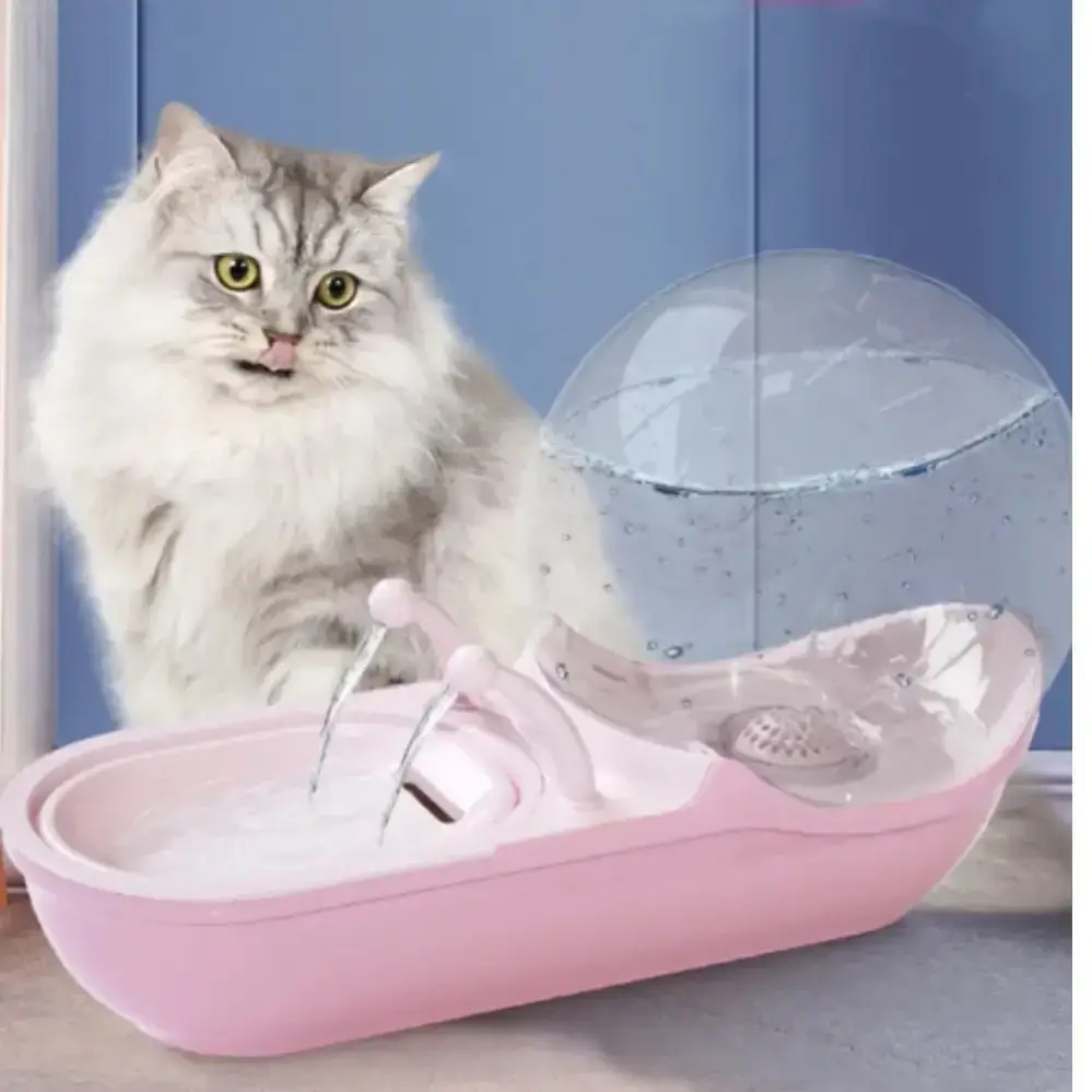 Автоматичний фонтан для котів і собак у стилі равлика USB 4,5 л LY-470, фото 1