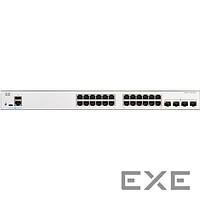 Комутатор Cisco Catalyst 1300 24-port GE, PoE, 4x1G SFP (C1300-24P-4G)