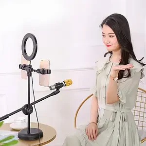 Кільцевий світильник ing LED Youtuber з подвійною підтримкою фото- та відео HA-12, фото 1