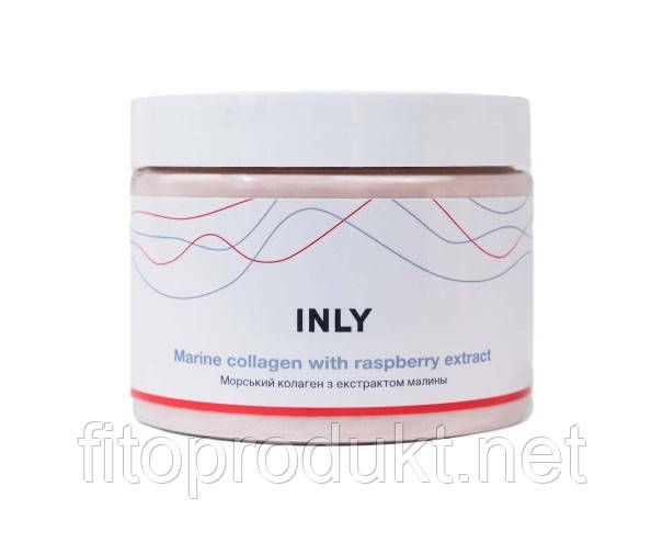 Marine Collagen with raspberry extract Морський колаген з екстрактом малини 126 г INLY