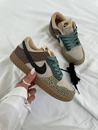 Жіночі Кросівки Nike SB Dunk Low Safari Brown Beige / Найк СБ Данк Сафарі Низькі Коричневі з Бежевим, фото 1