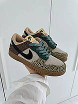 Жіночі Кросівки Nike SB Dunk Low Safari Brown Beige / Найк СБ Данк Сафарі Низькі Коричневі з Бежевим, фото 3