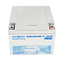 Аккумулятор мультигелевый LogicPower AGM LPM-MG 12 - 26Ah BS, код: 6858753