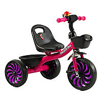 Трехколесный велосипед детский колеса EVA с корзинами Best Trike Фиолетовый